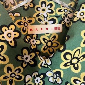 Marni | Shirts | Marni Oversized Floral Open Collar Casual Uniqlo Shirt ...